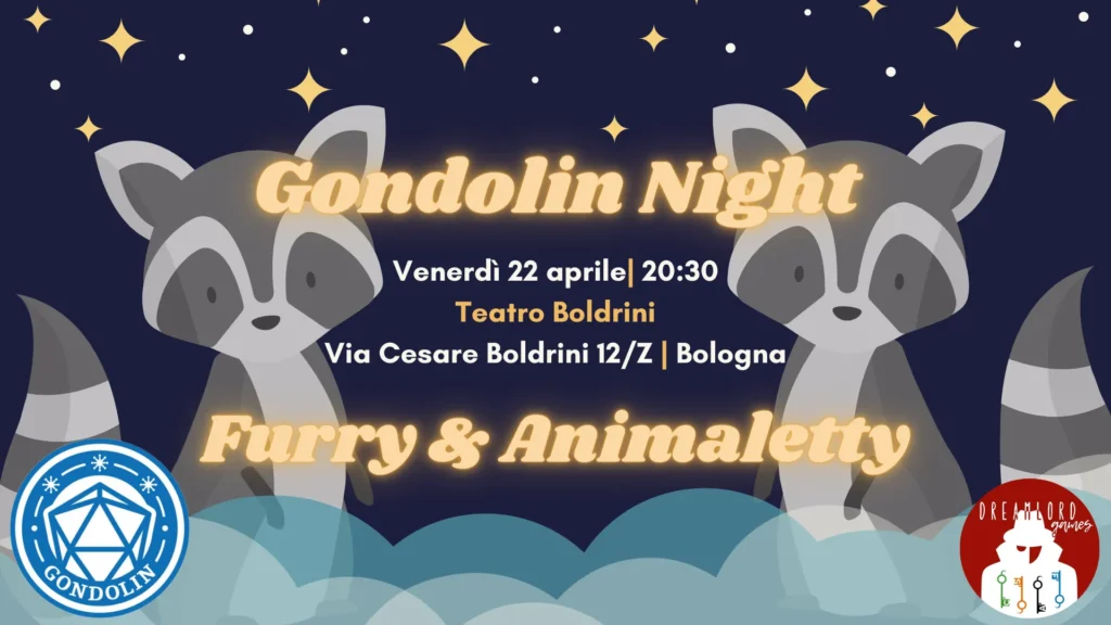 copertina gondolin night furry e animaletti