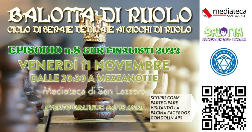 balotta di ruolo finalisti gdr dell'anno