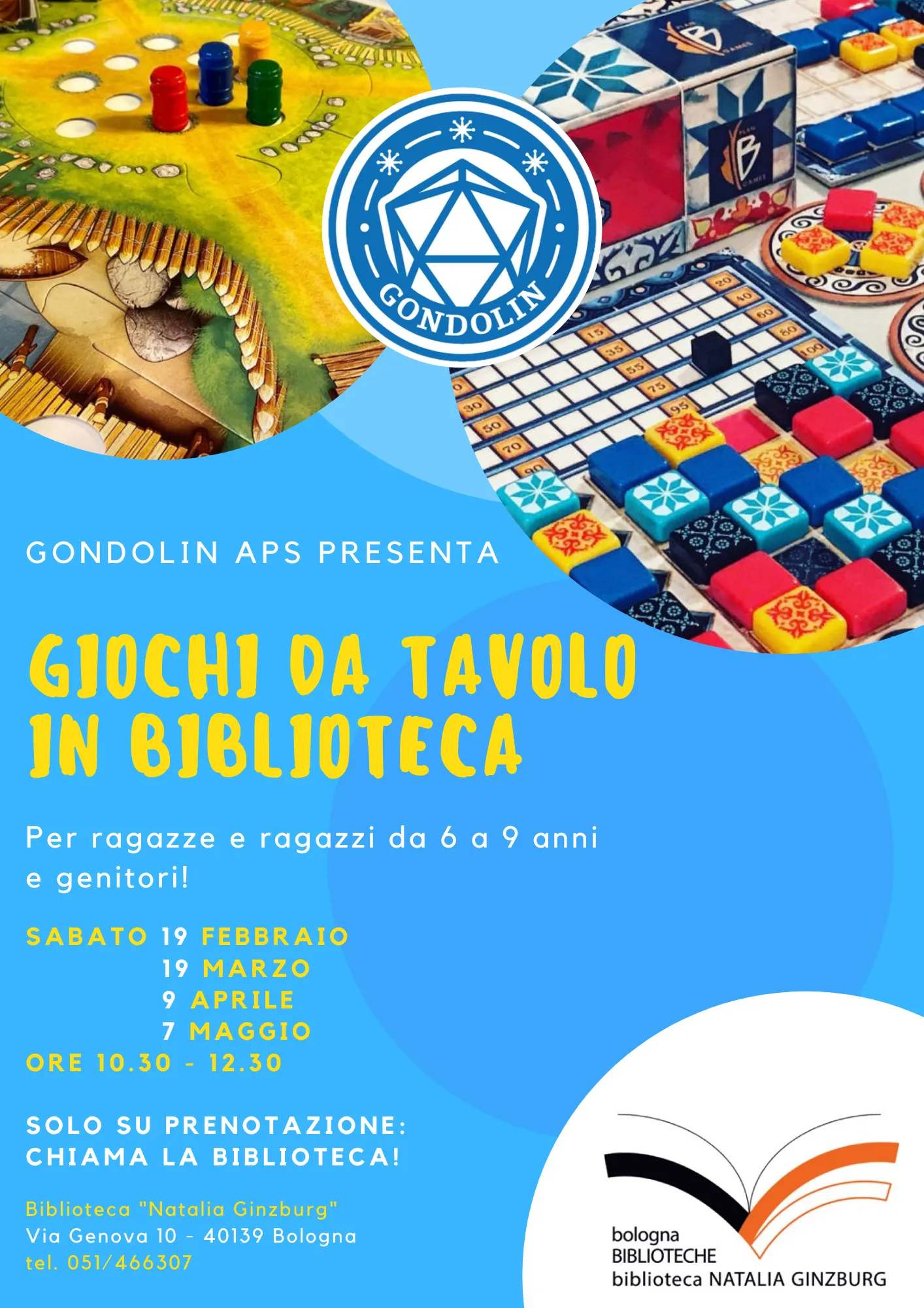 giochi da tavolo in biblioteca 2022
