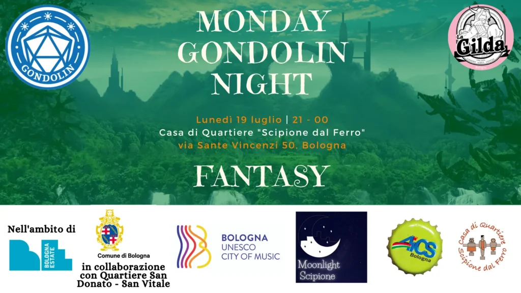 copertina monday gondolin night fantasy