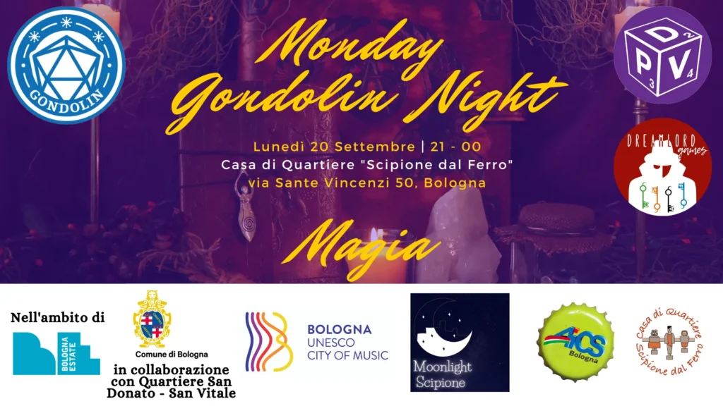 copertina monday gondolin night magic